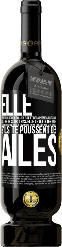 49,95 € Envoi gratuit | Vin rouge Édition Premium MBS® Réserve Elle apporte du Rock & Roll en elle et de la poésie sur les lèvres. Elle ne te sourit pas, elle te jette des balles et tu meurs Étiquette Noire. Étiquette personnalisable Réserve 12 Mois Récolte 2016 Tempranillo