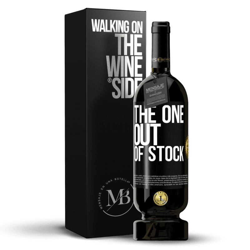 49,95 € Spedizione Gratuita | Vino rosso Edizione Premium MBS® Riserva The one out of stock Etichetta Nera. Etichetta personalizzabile Riserva 12 Mesi Raccogliere 2015 Tempranillo