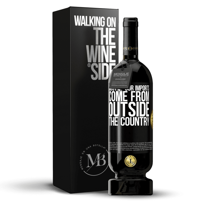 49,95 € Бесплатная доставка | Красное вино Premium Edition MBS® Бронировать Большая часть нашего импорта поступает из-за пределов страны Черная метка. Настраиваемая этикетка Бронировать 12 Месяцы Урожай 2016 Tempranillo