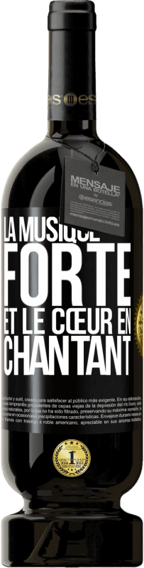 49,95 € | Vin rouge Édition Premium MBS® Réserve La musique forte et le cœur en chantant Étiquette Noire. Étiquette personnalisable Réserve 12 Mois Récolte 2015 Tempranillo