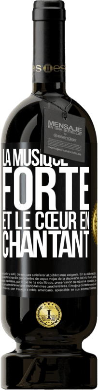 49,95 € Envoi gratuit | Vin rouge Édition Premium MBS® Réserve La musique forte et le cœur en chantant Étiquette Noire. Étiquette personnalisable Réserve 12 Mois Récolte 2016 Tempranillo