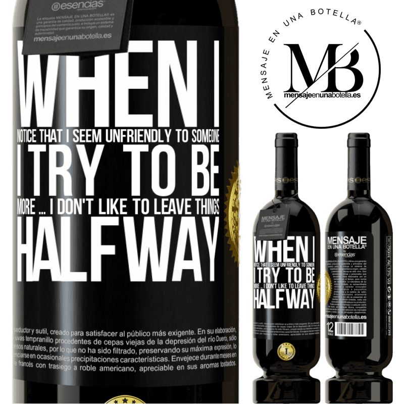 29,95 € Free Shipping | Red Wine Premium Edition MBS® Reserva When I notice that someone likes me, I try to fall worse ... I don't like to leave things halfway Black Label. Customizable label Reserva 12 Months Harvest 2014 Tempranillo