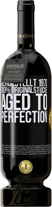 49,95 € Kostenloser Versand | Rotwein Premium Ausgabe MBS® Reserve Hergestellt 1970, 100% Originalstücke. Aged to perfection Schwarzes Etikett. Anpassbares Etikett Reserve 12 Monate Ernte 2016 Tempranillo