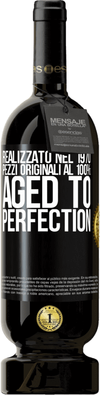 49,95 € Spedizione Gratuita | Vino rosso Edizione Premium MBS® Riserva Realizzato nel 1970, pezzi originali al 100%. Aged to perfection Etichetta Nera. Etichetta personalizzabile Riserva 12 Mesi Raccogliere 2014 Tempranillo