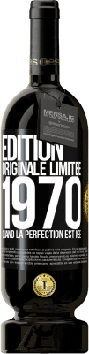 Envoi gratuit | Vin rouge Édition Premium MBS® Réserve Édition Originale Limitée 1970. Quand la perfection est née Étiquette Noire. Étiquette personnalisable Réserve 12 Mois Récolte 2016 Tempranillo