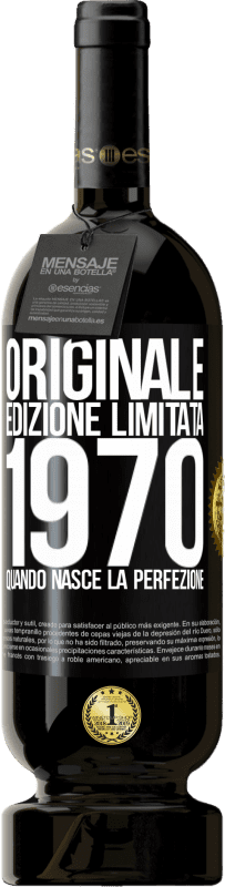 Spedizione Gratuita | Vino rosso Edizione Premium MBS® Riserva Originale. Edizione Limitata. 1970. Quando nasce la perfezione Etichetta Nera. Etichetta personalizzabile Riserva 12 Mesi Raccogliere 2015 Tempranillo