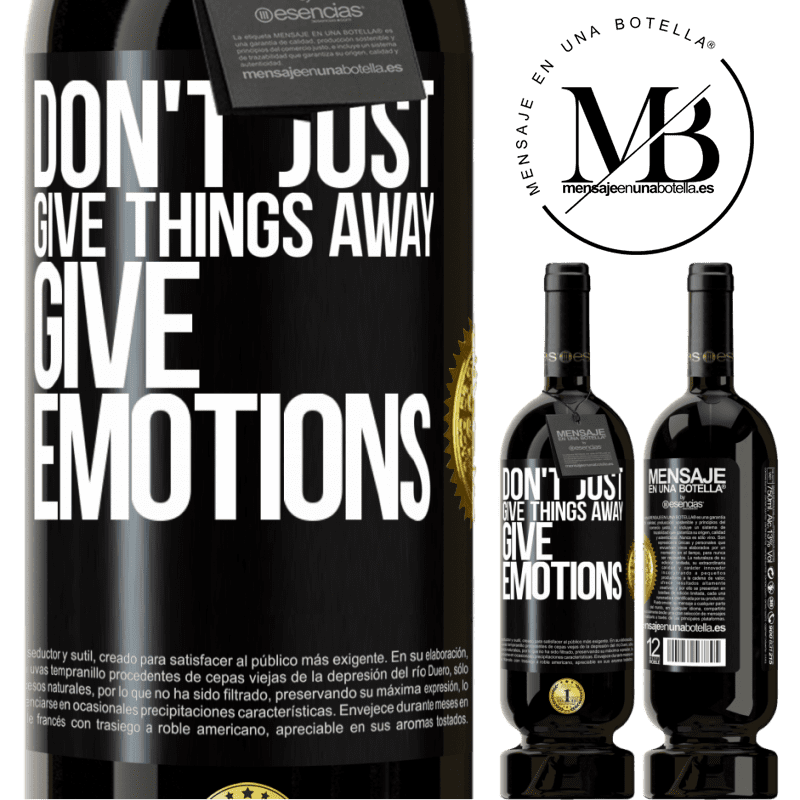 29,95 € Free Shipping | Red Wine Premium Edition MBS® Reserva Don't just give things away, give emotions Black Label. Customizable label Reserva 12 Months Harvest 2014 Tempranillo