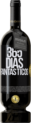 Envío gratis | Vino Tinto Edición Premium MBS® Reserva 365 días fantásticos Etiqueta Negra. Etiqueta personalizable Reserva 12 Meses Cosecha 2015 Tempranillo