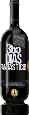 Envío gratis | Vino Tinto Edición Premium MBS® Reserva 365 días fantásticos Etiqueta Negra. Etiqueta personalizable Reserva 12 Meses Cosecha 2016 Tempranillo