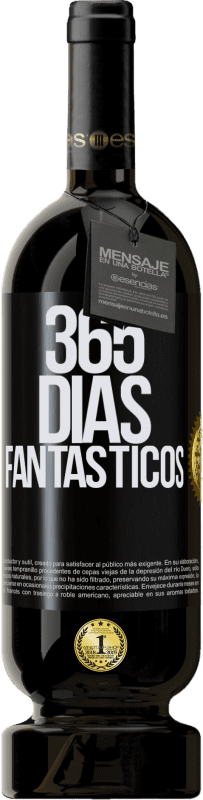 Envío gratis | Vino Tinto Edición Premium MBS® Reserva 365 días fantásticos Etiqueta Negra. Etiqueta personalizable Reserva 12 Meses Cosecha 2015 Tempranillo