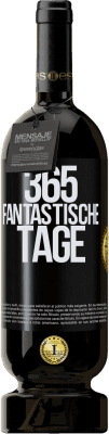 Kostenloser Versand | Rotwein Premium Ausgabe MBS® Reserve 365 fantastische Tage Schwarzes Etikett. Anpassbares Etikett Reserve 12 Monate Ernte 2015 Tempranillo