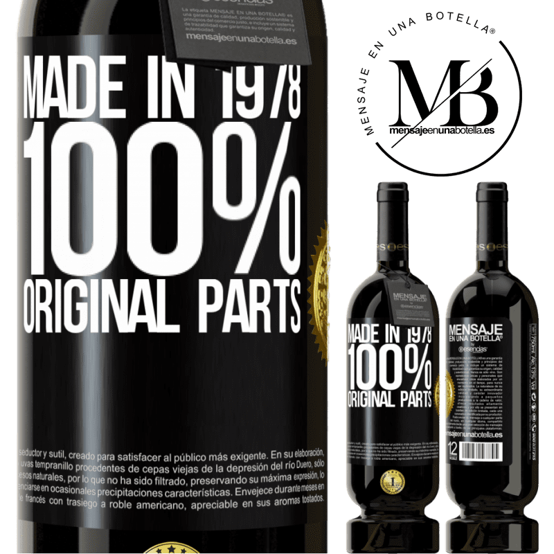 29,95 € Free Shipping | Red Wine Premium Edition MBS® Reserva Made in 1978. 100% original parts Black Label. Customizable label Reserva 12 Months Harvest 2014 Tempranillo