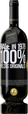 Envío gratis | Vino Tinto Edición Premium MBS® Reserva Made in 1978. 100% piezas originales Etiqueta Negra. Etiqueta personalizable Reserva 12 Meses Cosecha 2014 Tempranillo