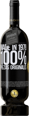 Envío gratis | Vino Tinto Edición Premium MBS® Reserva Made in 1978. 100% piezas originales Etiqueta Negra. Etiqueta personalizable Reserva 12 Meses Cosecha 2016 Tempranillo