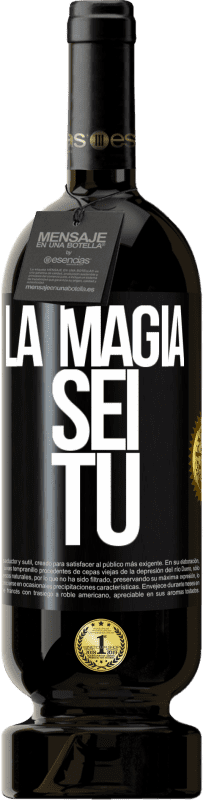 49,95 € | Vino rosso Edizione Premium MBS® Riserva La magia sei tu Etichetta Nera. Etichetta personalizzabile Riserva 12 Mesi Raccogliere 2014 Tempranillo