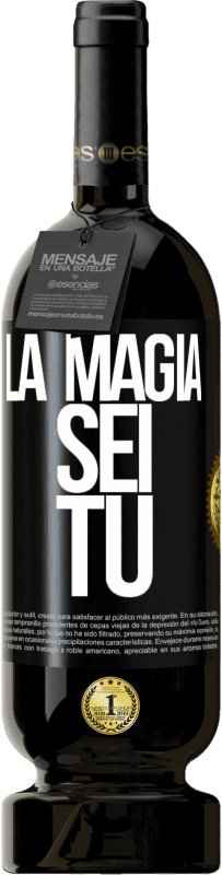 49,95 € | Vino rosso Edizione Premium MBS® Riserva La magia sei tu Etichetta Nera. Etichetta personalizzabile Riserva 12 Mesi Raccogliere 2015 Tempranillo