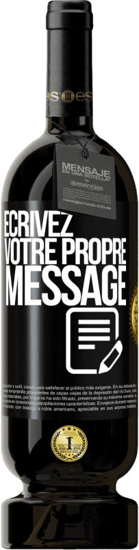 49,95 € | Vin rouge Édition Premium MBS® Réserve Écrivez votre propre message Étiquette Noire. Étiquette personnalisable Réserve 12 Mois Récolte 2015 Tempranillo