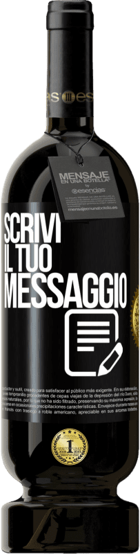 39,95 € | Vino rosso Edizione Premium MBS® Reserva Scrivi il tuo messaggio Etichetta Nera. Etichetta personalizzabile Reserva 12 Mesi Raccogliere 2015 Tempranillo