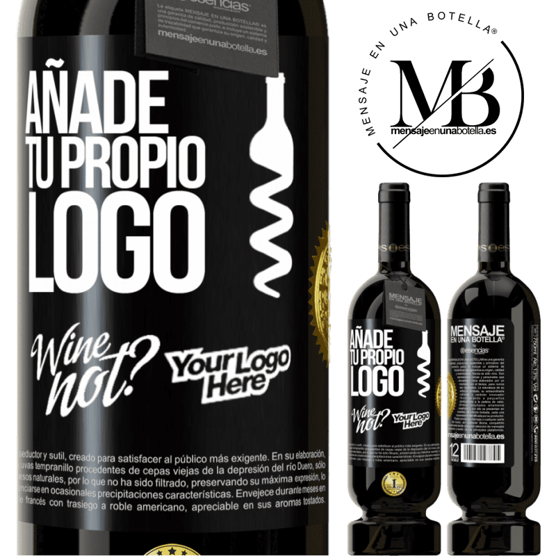 49,95 € Envío gratis | Vino Tinto Edición Premium MBS® Reserva Añade tu propio logo Etiqueta Negra. Etiqueta personalizable Reserva 12 Meses Cosecha 2015 Tempranillo