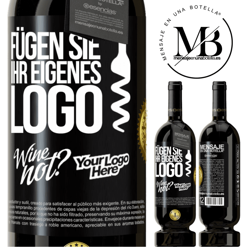 49,95 € Kostenloser Versand | Rotwein Premium Ausgabe MBS® Reserve Füge dein eigenes Logo hinzu Schwarzes Etikett. Anpassbares Etikett Reserve 12 Monate Ernte 2014 Tempranillo