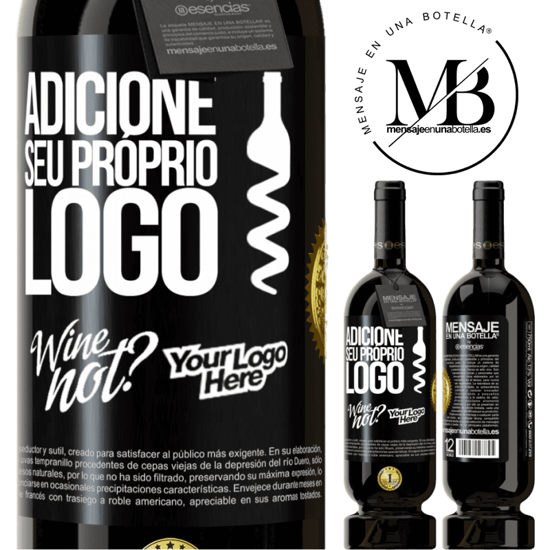 49,95 € Envio grátis | Vinho tinto Edição Premium MBS® Reserva Adicione seu próprio logo Etiqueta Preta. Etiqueta personalizável Reserva 12 Meses Colheita 2015 Tempranillo