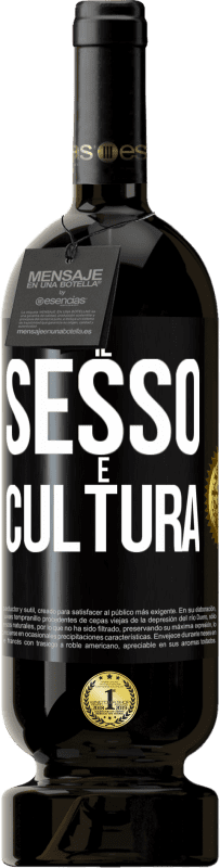 Spedizione Gratuita | Vino rosso Edizione Premium MBS® Riserva Il sesso è cultura Etichetta Nera. Etichetta personalizzabile Riserva 12 Mesi Raccogliere 2014 Tempranillo