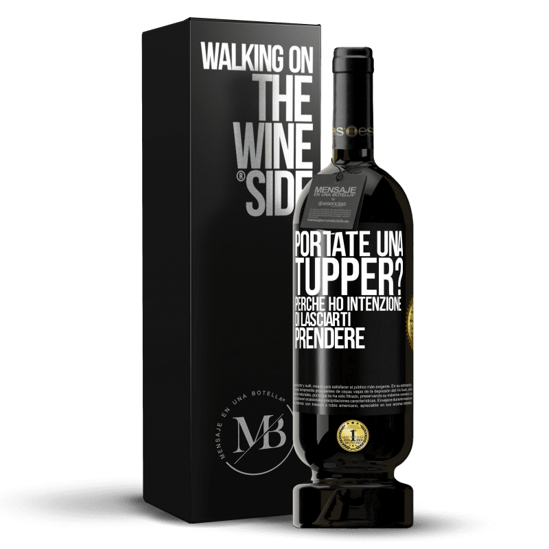 49,95 € Spedizione Gratuita | Vino rosso Edizione Premium MBS® Riserva Portate una tupper? Perché ho intenzione di lasciarti prendere Etichetta Nera. Etichetta personalizzabile Riserva 12 Mesi Raccogliere 2015 Tempranillo