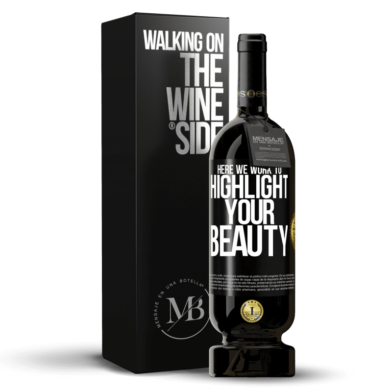 49,95 € Free Shipping | Red Wine Premium Edition MBS® Reserve Here we work to highlight your beauty Black Label. Customizable label Reserve 12 Months Harvest 2014 Tempranillo