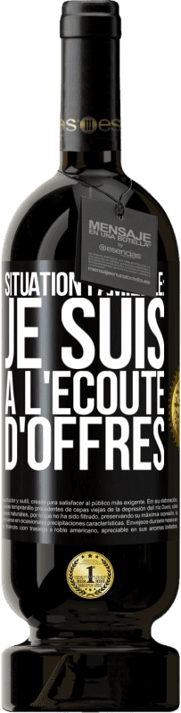 49,95 € Envoi gratuit | Vin rouge Édition Premium MBS® Réserve Situation familiale: je suis à l'écoute d'offres Étiquette Noire. Étiquette personnalisable Réserve 12 Mois Récolte 2015 Tempranillo