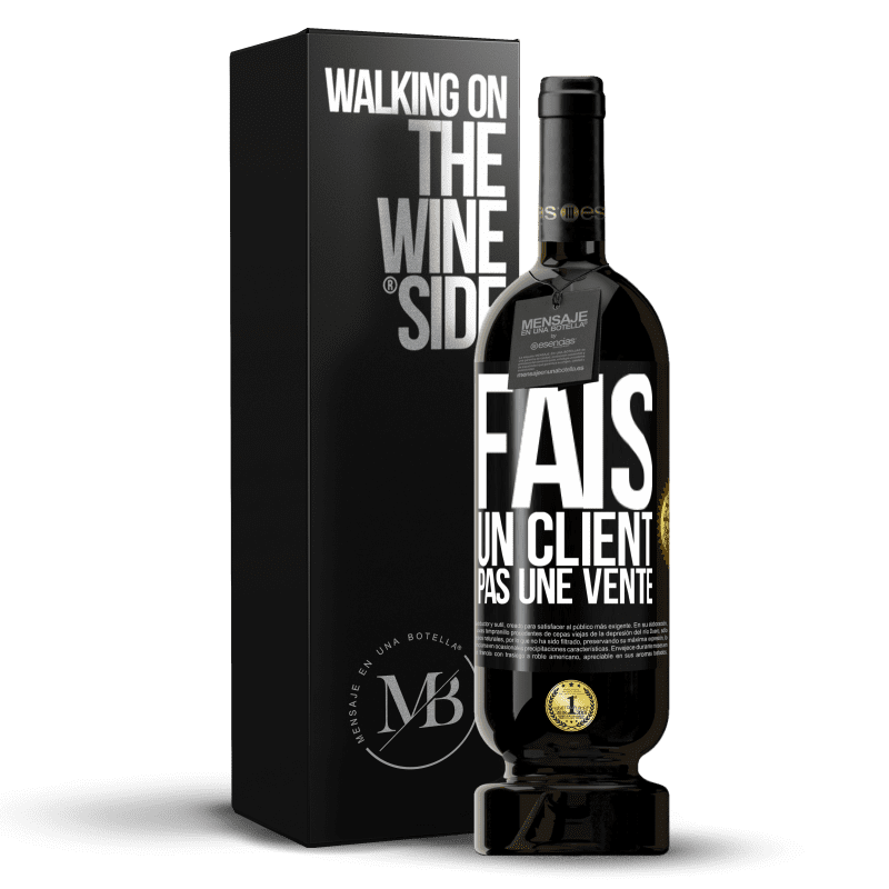 49,95 € Envoi gratuit | Vin rouge Édition Premium MBS® Réserve Fais un client, pas une vente Étiquette Noire. Étiquette personnalisable Réserve 12 Mois Récolte 2014 Tempranillo