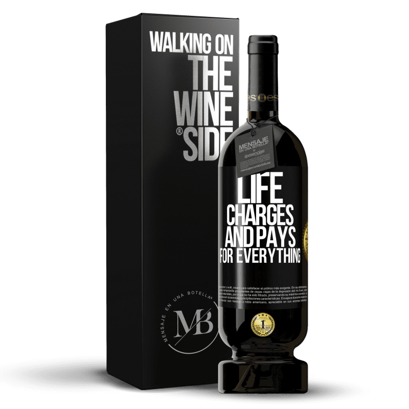 49,95 € Free Shipping | Red Wine Premium Edition MBS® Reserve Life charges and pays for everything Black Label. Customizable label Reserve 12 Months Harvest 2014 Tempranillo