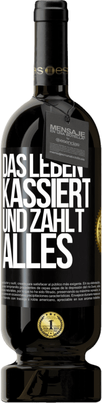 Kostenloser Versand | Rotwein Premium Ausgabe MBS® Reserve Das Leben kassiert und zahlt alles Schwarzes Etikett. Anpassbares Etikett Reserve 12 Monate Ernte 2014 Tempranillo