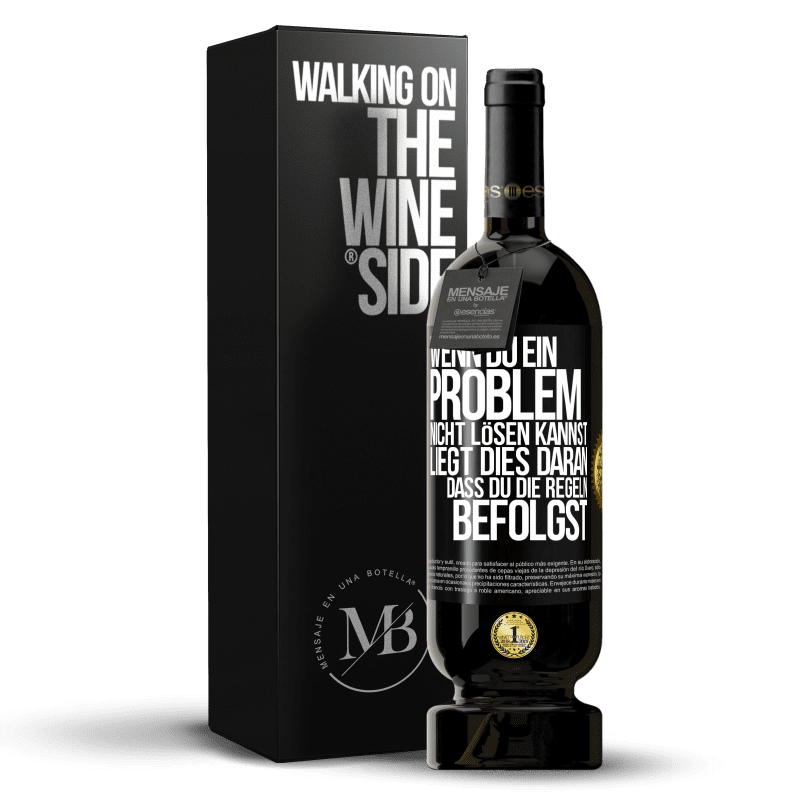 49,95 € Kostenloser Versand | Rotwein Premium Ausgabe MBS® Reserve Wenn du ein Problem nicht lösen kannst, liegt dies daran, dass du die Regeln befolgst Schwarzes Etikett. Anpassbares Etikett Reserve 12 Monate Ernte 2014 Tempranillo