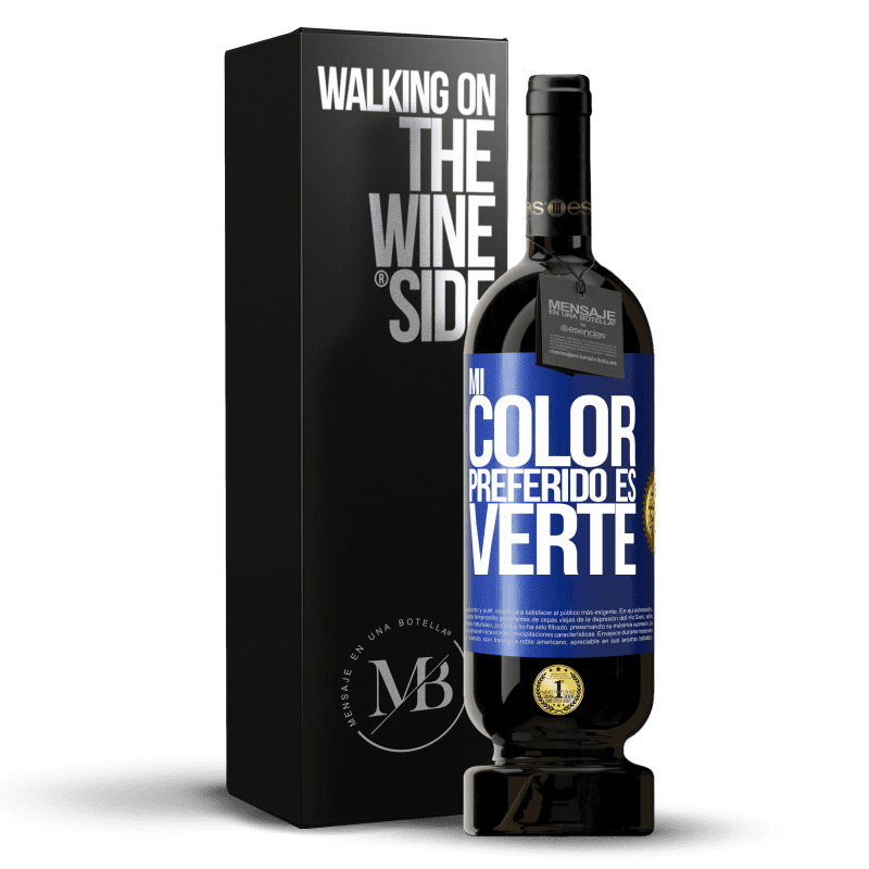 49,95 € Free Shipping | Red Wine Premium Edition MBS® Reserve Mi color preferido es: verte Blue Label. Customizable label Reserve 12 Months Harvest 2014 Tempranillo