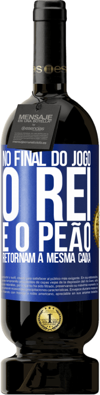 49,95 € Envio grátis | Vinho tinto Edição Premium MBS® Reserva No final do jogo, o rei e o peão retornam à mesma caixa Etiqueta Azul. Etiqueta personalizável Reserva 12 Meses Colheita 2016 Tempranillo