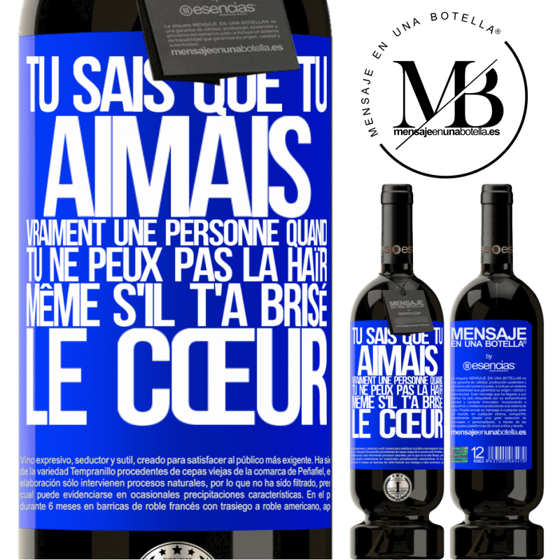 «Tu sais que tu aimais vraiment quelqu'un quand tu ne peux pas la haïr même si elle t'a brisé le cœur» Édition Premium MBS® Réserve