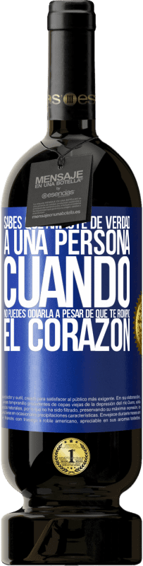 «Sabes que amaste de verdad a una persona cuando no puedes odiarla a pesar de que te rompió el corazón» Edición Premium MBS® Reserva