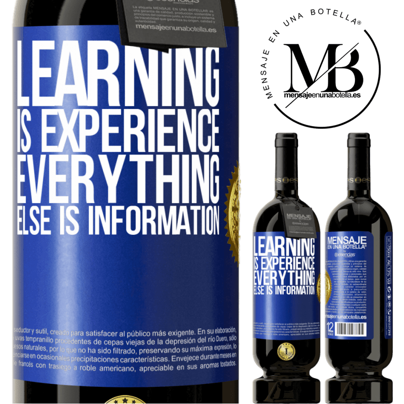 29,95 € Free Shipping | Red Wine Premium Edition MBS® Reserva Learning is experience. Everything else is information Blue Label. Customizable label Reserva 12 Months Harvest 2014 Tempranillo