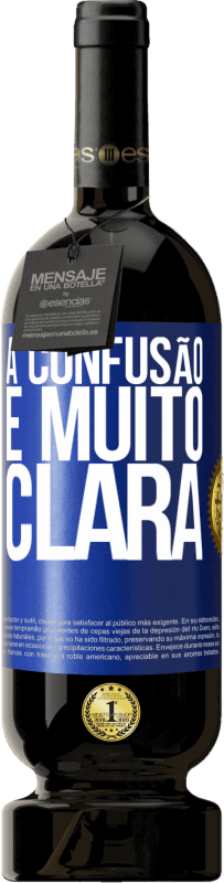 49,95 € Envio grátis | Vinho tinto Edição Premium MBS® Reserva A confusão é muito clara Etiqueta Azul. Etiqueta personalizável Reserva 12 Meses Colheita 2015 Tempranillo