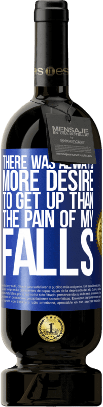 49,95 € 送料無料 | 赤ワイン プレミアム版 MBS® 予約する 私の転倒の痛みよりも起きたいという欲求が常にありました 青いタグ. カスタマイズ可能なラベル 予約する 12 月 収穫 2016 Tempranillo
