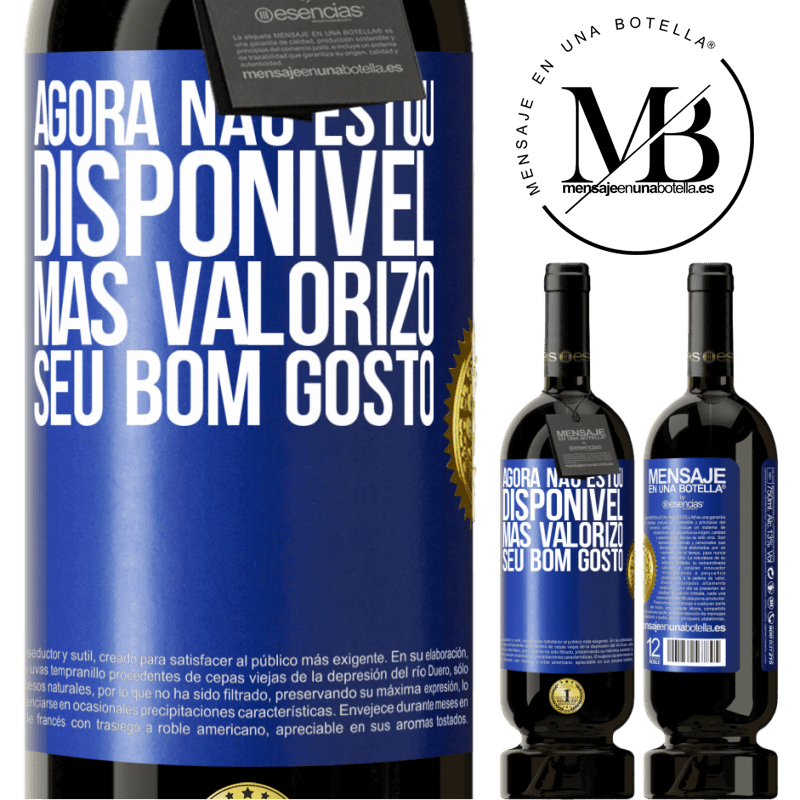 49,95 € Envio grátis | Vinho tinto Edição Premium MBS® Reserva Agora não estou disponível, mas valorizo seu bom gosto Etiqueta Azul. Etiqueta personalizável Reserva 12 Meses Colheita 2015 Tempranillo