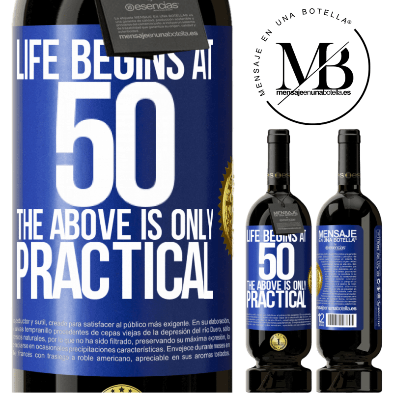 29,95 € Free Shipping | Red Wine Premium Edition MBS® Reserva Life begins at 50, the above is only practical Blue Label. Customizable label Reserva 12 Months Harvest 2014 Tempranillo