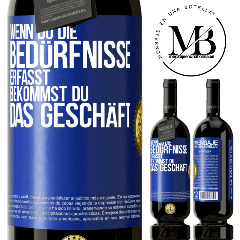 49,95 € Kostenloser Versand | Rotwein Premium Ausgabe MBS® Reserve Wenn du die Bedürfnisse erfasst, bekommst du das Geschäft Blaue Markierung. Anpassbares Etikett Reserve 12 Monate Ernte 2014 Tempranillo