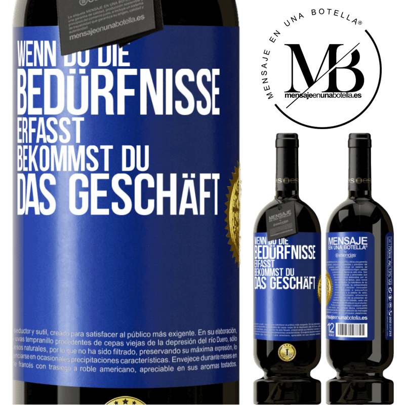 49,95 € Kostenloser Versand | Rotwein Premium Ausgabe MBS® Reserve Wenn du die Bedürfnisse erfasst, bekommst du das Geschäft Blaue Markierung. Anpassbares Etikett Reserve 12 Monate Ernte 2016 Tempranillo
