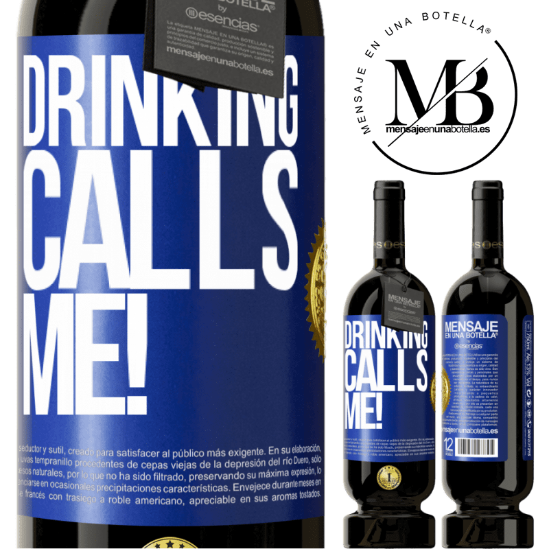 29,95 € Free Shipping | Red Wine Premium Edition MBS® Reserva drinking calls me! Blue Label. Customizable label Reserva 12 Months Harvest 2014 Tempranillo