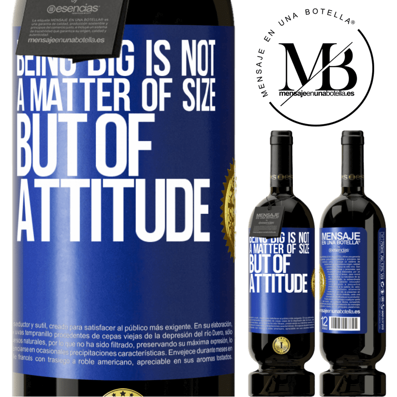 29,95 € Free Shipping | Red Wine Premium Edition MBS® Reserva Being big is not a matter of size, but of attitude Blue Label. Customizable label Reserva 12 Months Harvest 2014 Tempranillo