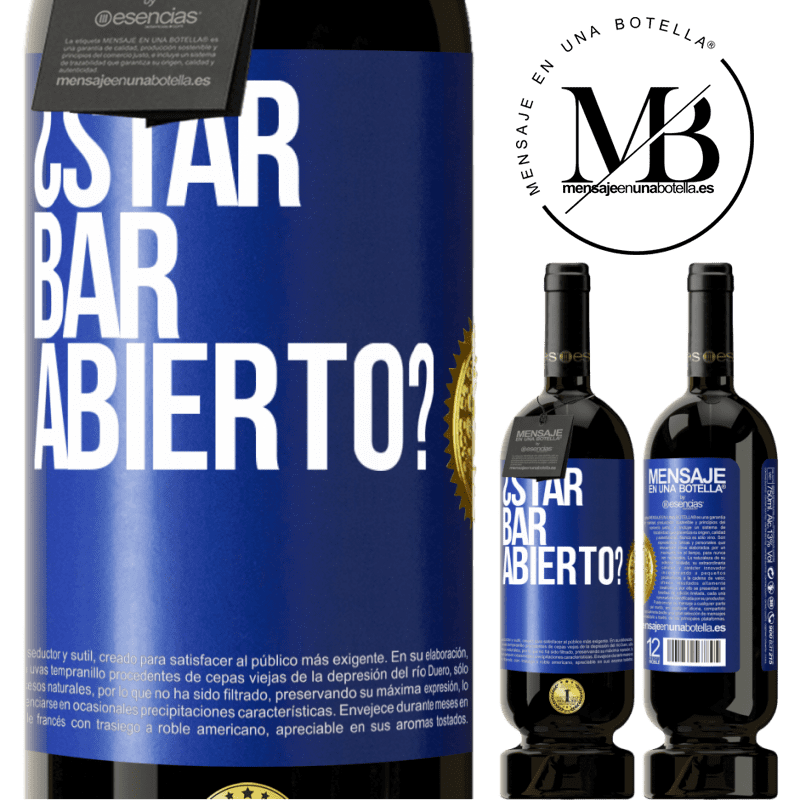 29,95 € Free Shipping | Red Wine Premium Edition MBS® Reserva ¿STAR BAR abierto? Blue Label. Customizable label Reserva 12 Months Harvest 2014 Tempranillo