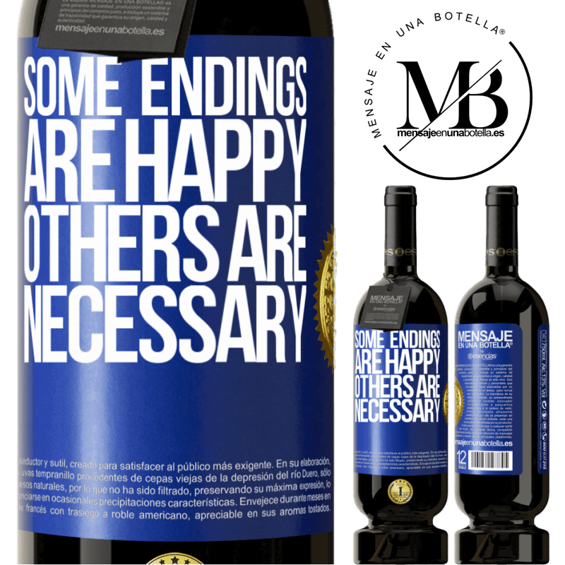 49,95 € Free Shipping | Red Wine Premium Edition MBS® Reserve Some endings are happy. Others are necessary Blue Label. Customizable label Reserve 12 Months Harvest 2015 Tempranillo