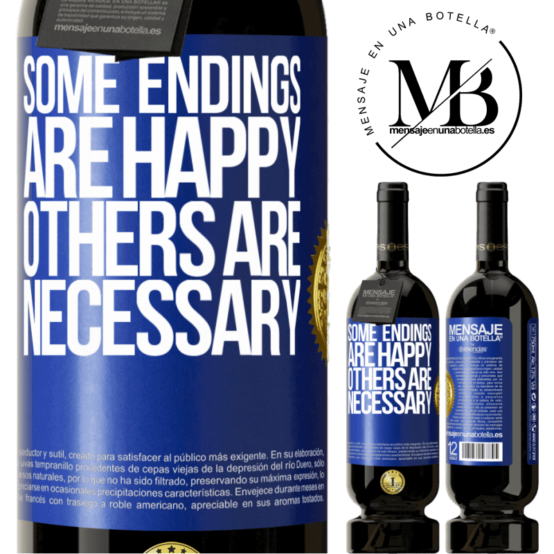 29,95 € Free Shipping | Red Wine Premium Edition MBS® Reserva Some endings are happy. Others are necessary Blue Label. Customizable label Reserva 12 Months Harvest 2014 Tempranillo