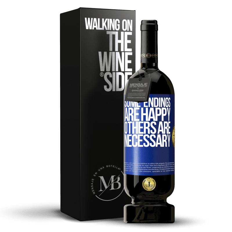 49,95 € Free Shipping | Red Wine Premium Edition MBS® Reserve Some endings are happy. Others are necessary Blue Label. Customizable label Reserve 12 Months Harvest 2014 Tempranillo